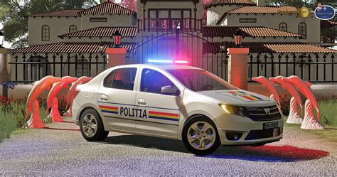 Dacia Logan Politia 2019 V10 Fs19 Farming Simulator 19 Mod Fs19 Mod