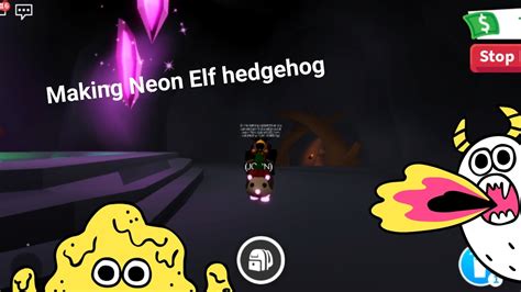 Adopt Me Making Neon Elf Hedgehog Youtube
