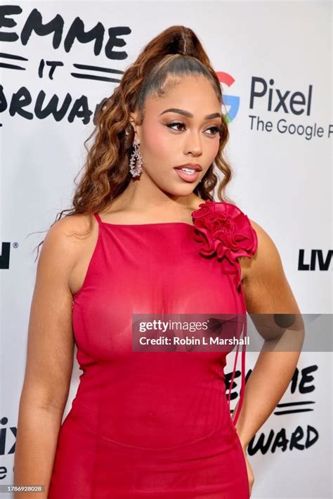Jordyn Woods Attends Femme It Forward Give Her Flowhers Gala 2023 At News Photo Getty Images