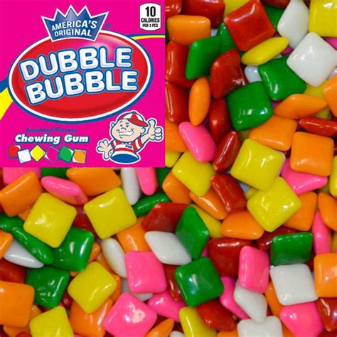 Dubble Bubble Mint And Fruit Chiclet Gum