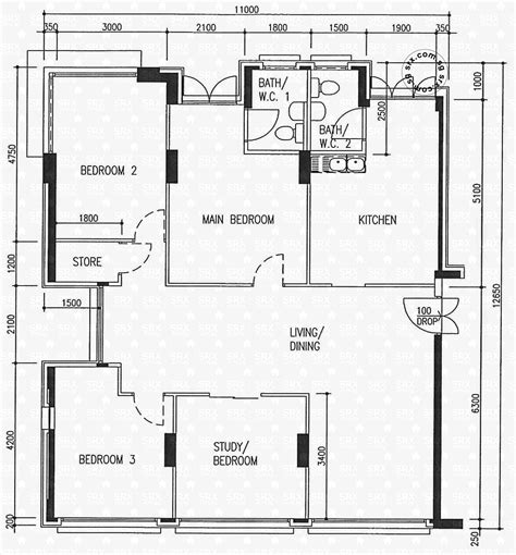Hdb Executive Apartment Floor Plan Floorplansclick
