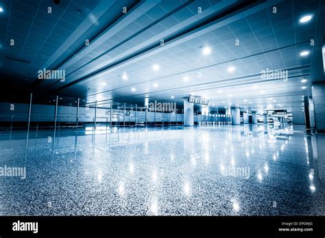 Walkway Of Airport Stock Photo Alamy