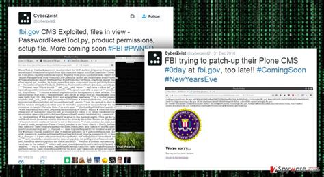 hacker cyberzeist hacked fbi website again