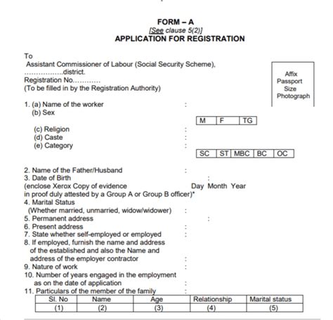 Pdf Tamil Nadu Labour Registration Form Of 2022 Pdf Govtempdiary