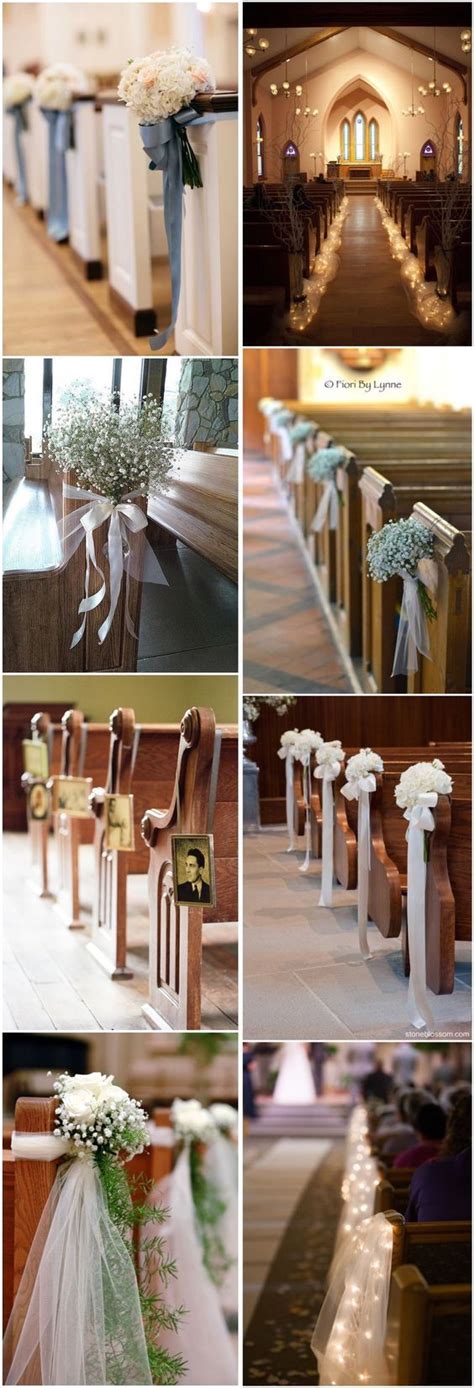 21 Stunning Church Wedding Aisle Decoration Ideas To Steal Wedding