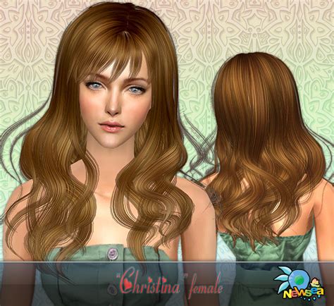 The Sims Resource Newsea Sims2 Hair Yu049f Christina