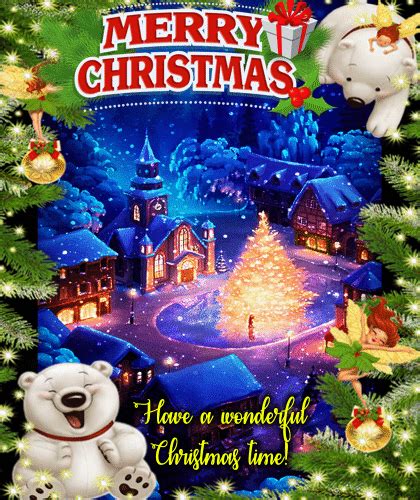 A Wonderful Christmas Ecard Free Merry Christmas Wishes Ecards 123