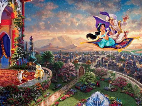 Thomas Kinkade Disney Aladdin Magic Carpet Ride 750 Pieces Ceaco