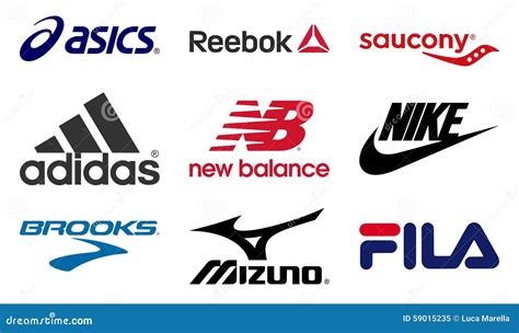 Running Shoe Brand Logos