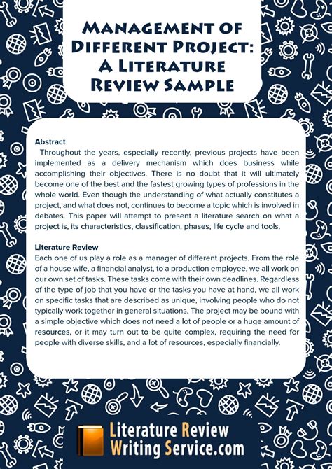 Business Literature Review Example Sample Literature Review Writing