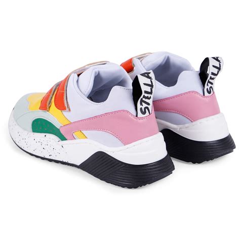 Stella Mccartney Girls Color Block Velcro Sneakers — Bambinifashioncom