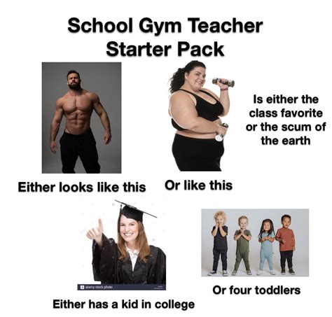 School Gym Teacher Starter Pack Starterpacks