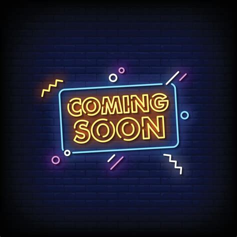 Coming Soon Neon Signs Style Text Vector 3206212 Vector Art At Vecteezy
