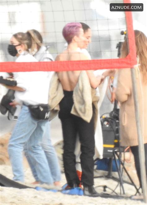 Megan Rapinoe And Sue Bird During A Romantic Photoshoot On The Beach In