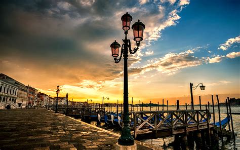 Venice Italy Sunset Desktop Wallpaper Hd 2560x1600