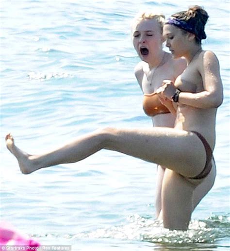 Elizabeth Olsen And Dakota Fanning Strip Down To Flesh Bikinis For