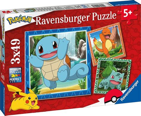 Ravensburger Pokemon 3 X 49 Piece Jigsaw Puzzles Charmander