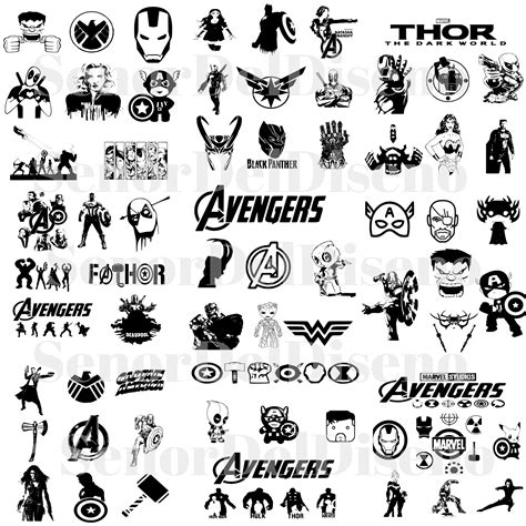 Avengers Svg Bundle Avengers Svg Cricut Cortar Archivos Etsy México