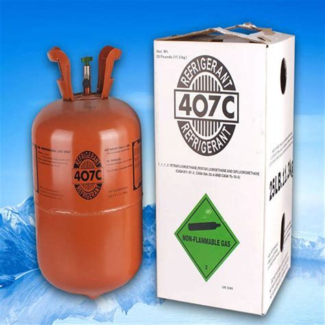 Mixture Gas R407c Refrigerant Gas With 999 Purity 113kg Cylinder