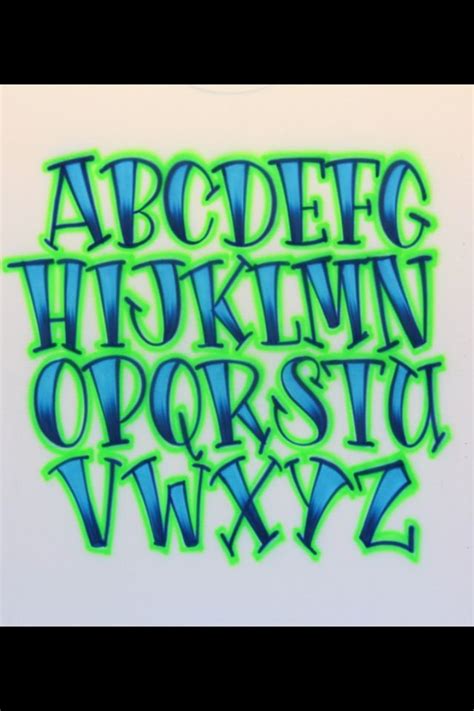 Airbrush Lettering Fonts