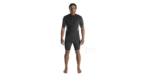 Fourth Element Xenos 3mm Black Grey Mens Shorty Wetsuit Scuba Diving Superstore