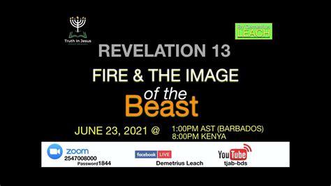 Rev 13 Fire And The Image Of The Beast Demetriusleach Encouragement