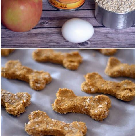 Pumpkin Apple Dog Treats Recipe Yummly Homemade Dog Cookies Dog
