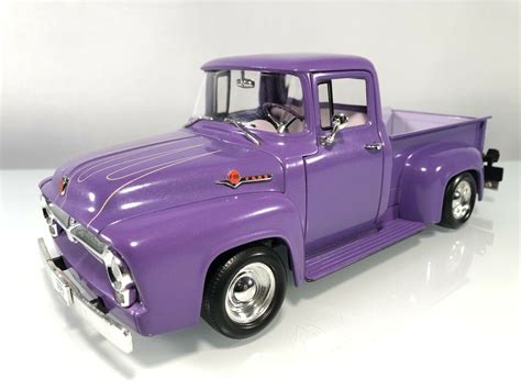 Ertl Collectibles 56 Ford Custom F110 Pickup Truck Purple 118 Diecast