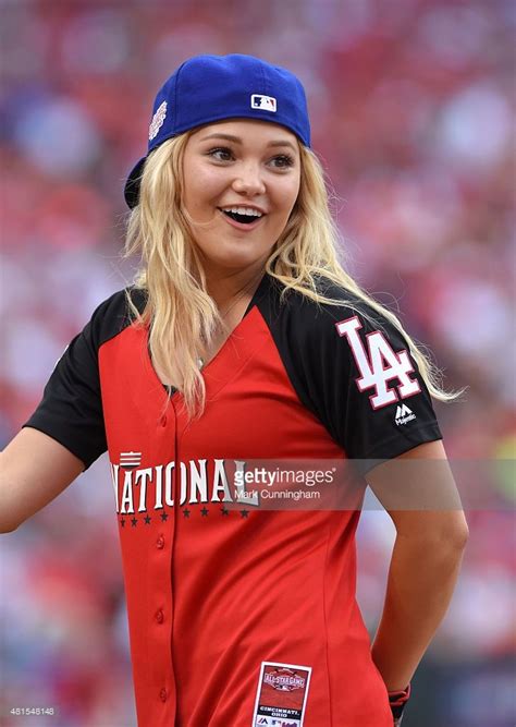Olivia Holt Participates In The 2015 Mlb All Star Legends And Celebrity