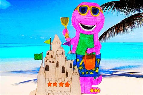 Barney With His Sandcastle By Bestbarneyfan On Deviantart