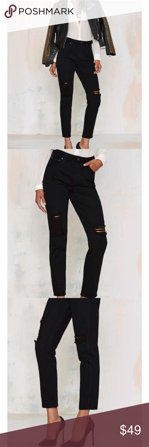 🎉hp🎉nasty Gal Distressed Denim Youre Lifting Our Spirits The Gettin