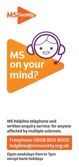 Mssocietystore Ms Helpline Leaflet