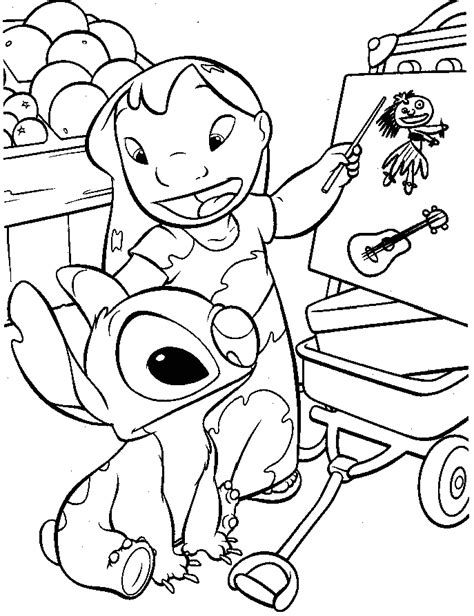 Lilo And Stitch Coloring Book Coloring Home