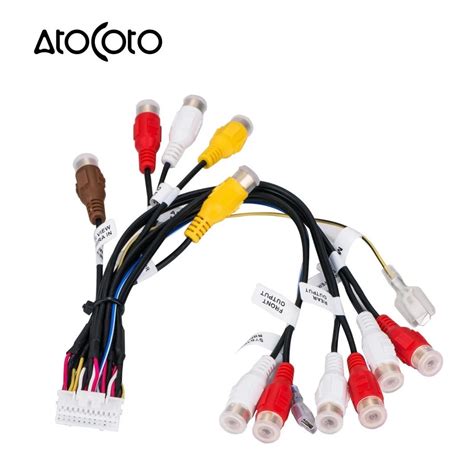 24 Pin Plug Car Stereo Radio Rca Output Wire Harness Wiring Connector