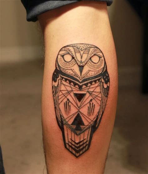 11 Beautiful Tribal Owl Tattoo Only Tribal