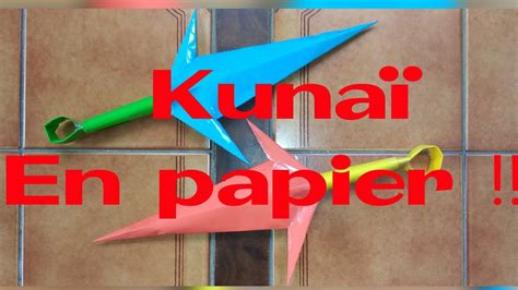 [TUTO] Comment faire un Kunaï en papier ! Facile !! - YouTube