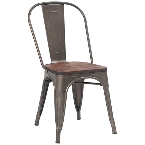 When looking for an accent chair or dining chair, you will want to consider the following questions. Bistro Style Metal Chair in Dark Grey Finish and Walnut ...