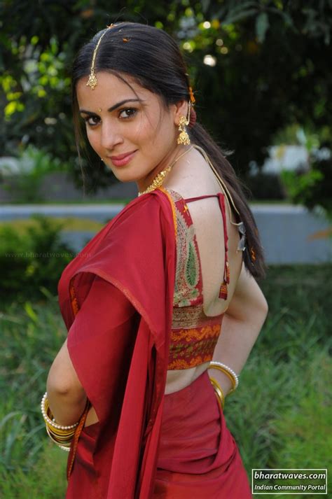 Shraddha Arya Sexy Back Show In Saree
