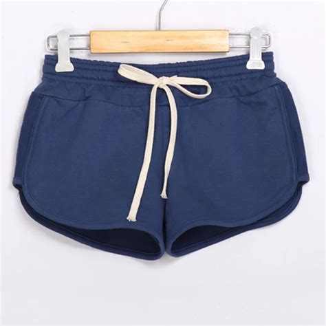 Hot Sale Women Casual Loose Cotton Drawstring Shorts Pants For Summer Ahorts Women Side Split