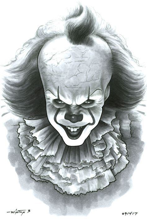 Pennywise By Byronwinton On Deviantart Scary Drawings Horror Drawing