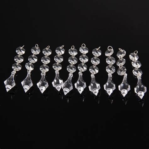 Buy 10pcs Acrylic Crystal Beads Garland Chandelier Hanging Wedding