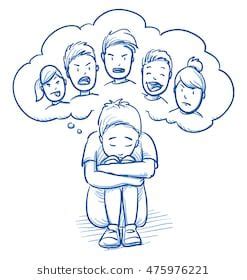 Bullying is the use of force, coercion, hurtful teasing or threat, to abuse, aggressively dominate or intimidate. Image Images séquentielles de Julie du tableau stop ...