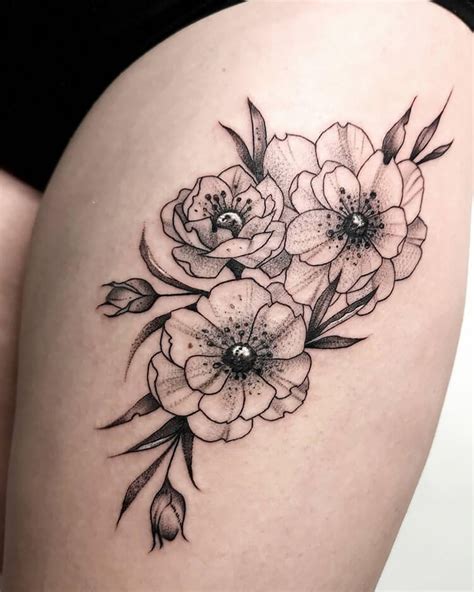 Top More Than 72 Flower Leg Tattoo Best Incdgdbentre