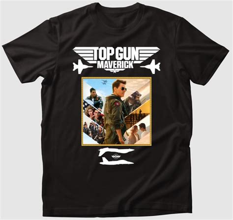 Top Gun Maverick fehér felirattal póló