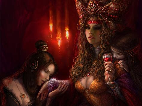 Fantasy Artwork Art Dark Vampire Gothic Girl Girls Horror Evil