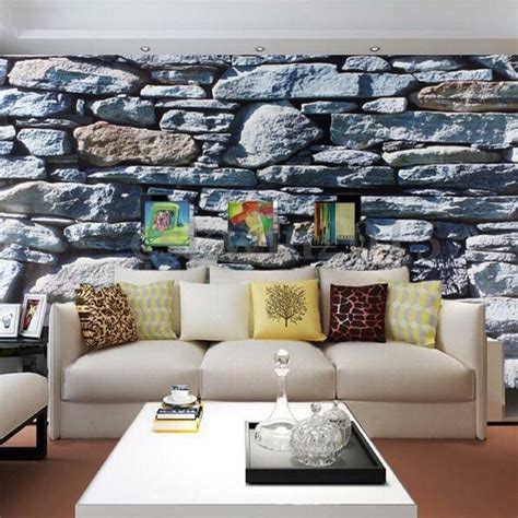 3d Wallpaper Bedroom Living Room Mural Roll Modern Luxury Stone Wall