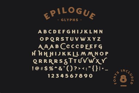 Epilogue - A Vintage Typeface | Stunning Display Fonts ~ Creative Market