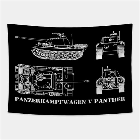 Panzer V Panther German Ww2 Tank Blueprint Diagrams T Panzer V