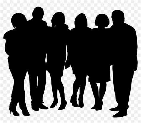 Group Of People Silhouette Group Of People Silhouette Png Free