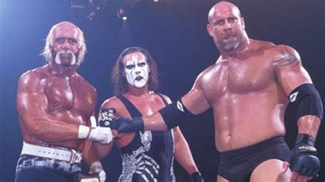 Sting Goldberg And Hulk Hogan Confront Kevin Nash Sid Vicious And